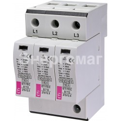 Ограничитель перенапряжений или УЗИП ETI 002440321 ETITEC B T12 275/12.5 (3+0) 3p