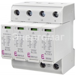 Ограничитель перенапряжений или УЗИП ETI 002440671 ETITEC ML T123 300/12,5 3+1