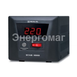 Стабилизатор напряжения REAL-EL STAB-1000,мощность 800 Вт